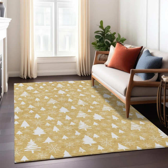 Addison Rugs Chantille Gold ACN1815 8ft. x 10ft. Rect. Rug