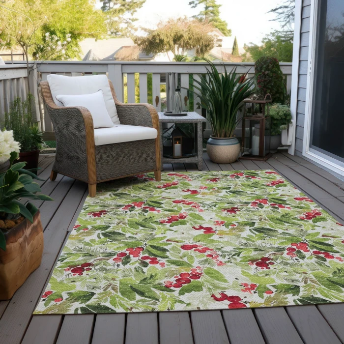 Addison Rugs Chantille Green ACN1816 8ft. x 10ft. Rect. Rug