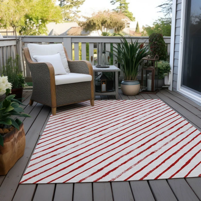 Addison Rugs Chantille Red ACN1819 5ft. x 7ft.6in. Rect. Rug
