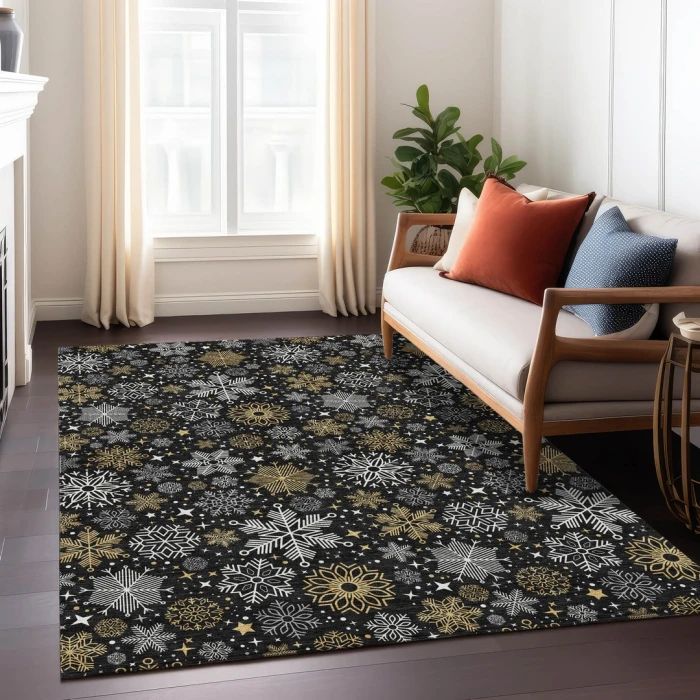 Addison Rugs Chantille Black ACN1823 9ft. x 12ft. Rect. Rug
