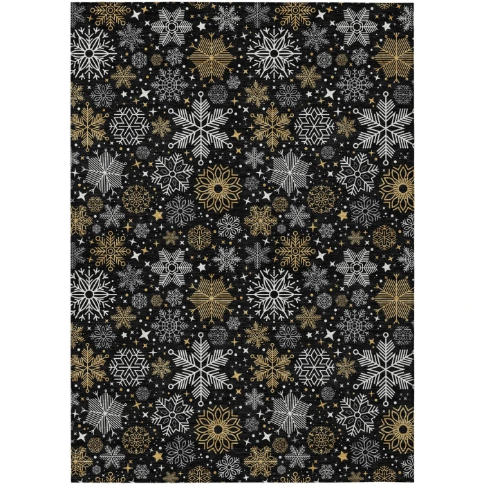Addison Rugs Chantille Black ACN1823 9ft. x 12ft. Rect. Rug