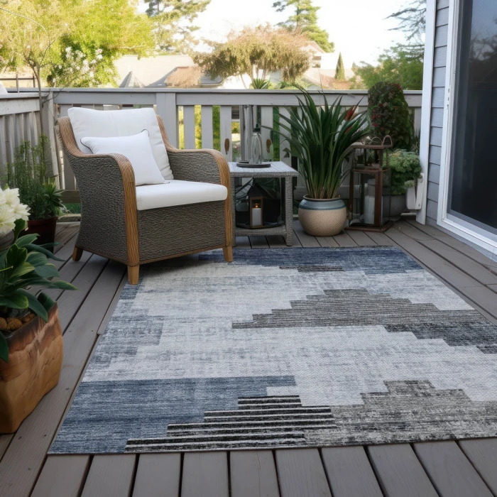 Addison Rugs Chantille Blue ACN1829 8ft. x 10ft. Rect. Rug