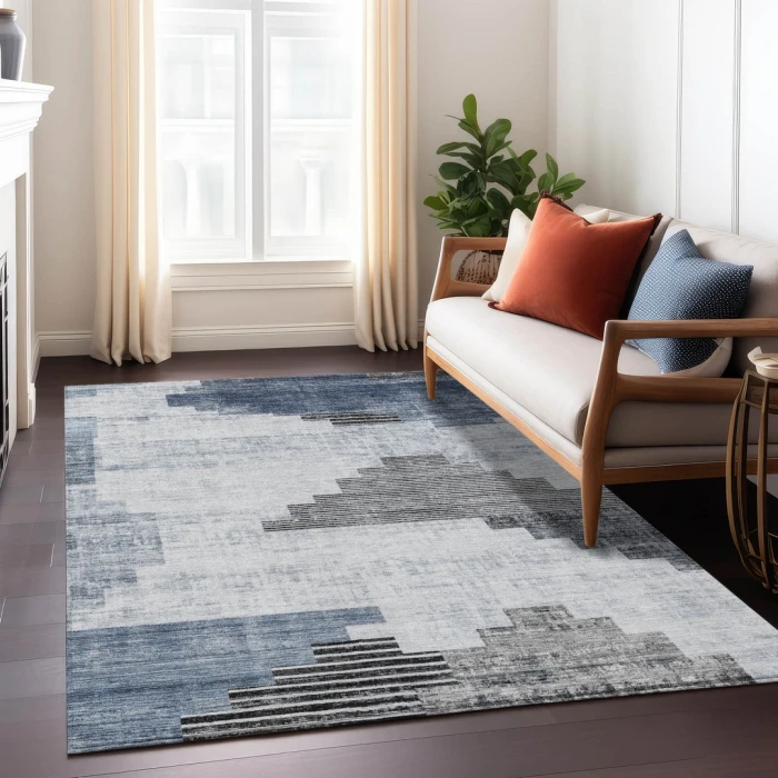 Addison Rugs Chantille Blue ACN1829 8ft. x 10ft. Rect. Rug