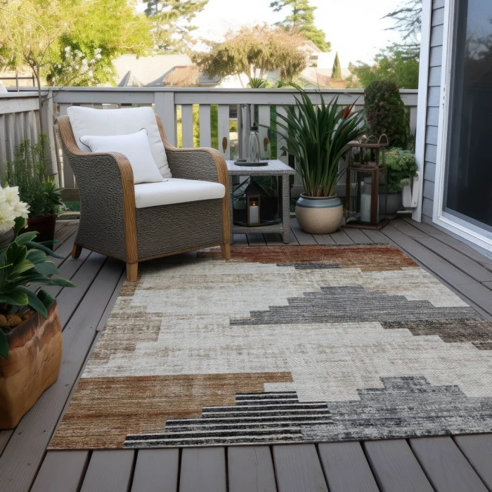 Addison Rugs Chantille Orange ACN1829 5ft. x 7ft.6in. Rect. Rug
