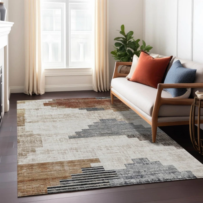 Addison Rugs Chantille Orange ACN1829 5ft. x 7ft.6in. Rect. Rug