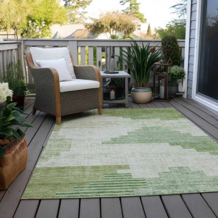 Addison Rugs Chantille Green ACN1829 9ft. x 12ft. Rect. Rug