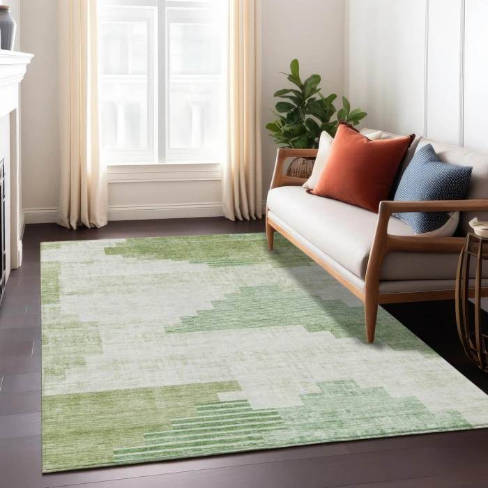 Addison Rugs Chantille Green ACN1829 9ft. x 12ft. Rect. Rug