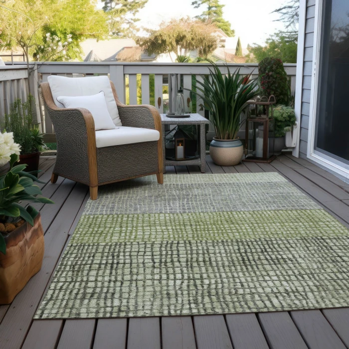 Addison Rugs Chantille Green ACN1831 8ft. x 10ft. Rect. Rug