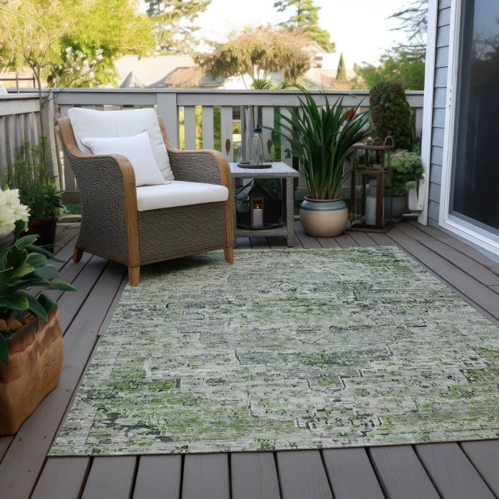 Addison Rugs Chantille Green ACN1832 8ft. x 10ft. Rect. Rug