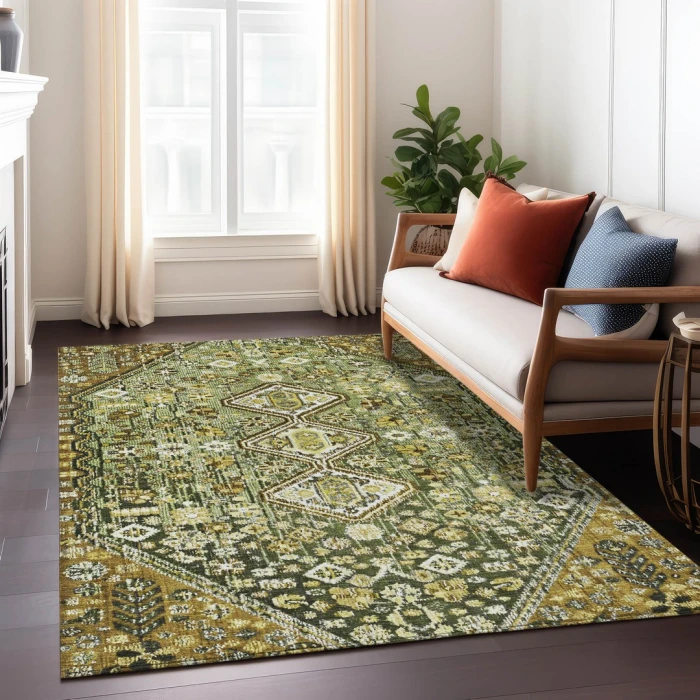Addison Rugs Chantille Green ACN1834 9ft. x 12ft. Rect. Rug
