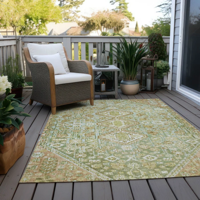 Addison Rugs Chantille Green ACN1834 5ft. x 7ft.6in. Rect. Rug