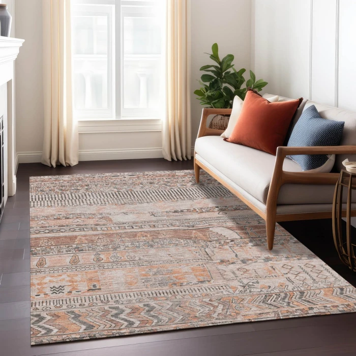 Addison Rugs Chantille Orange ACN1835 9ft. x 12ft. Rect. Rug