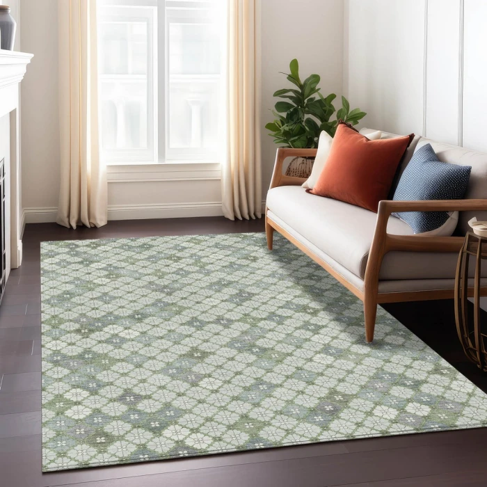 Addison Rugs Chantille Green ACN1837 5ft. x 7ft.6in. Rect. Rug