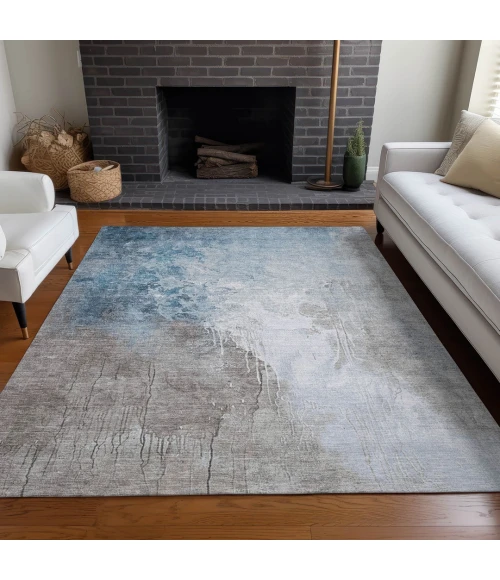 Addison Rugs Chantille Blue ACN1842 8ft. x 10ft. Rect. Rug