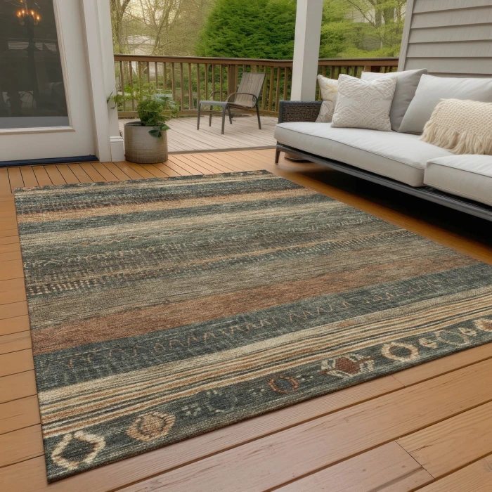 Addison Rugs Chantille Green ACN1847 5ft. x 7ft.6in. Rect. Rug