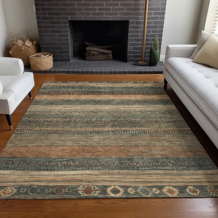 Addison Rugs Chantille Green ACN1847 5ft. x 7ft.6in. Rect. Rug