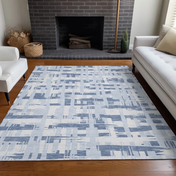 Addison Rugs Chantille Blue ACN1849 8ft. x 10ft. Rect. Rug