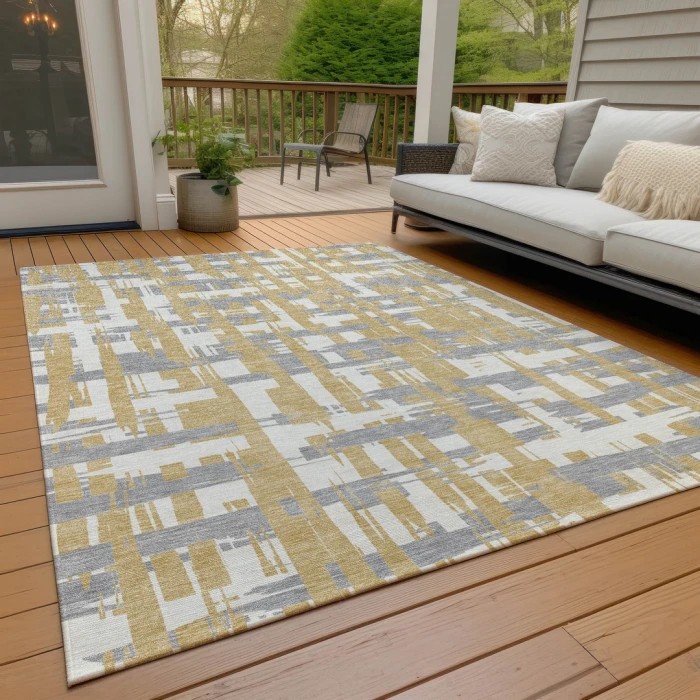 Addison Rugs Chantille Gold ACN1849 5ft. x 7ft.6in. Rect. Rug