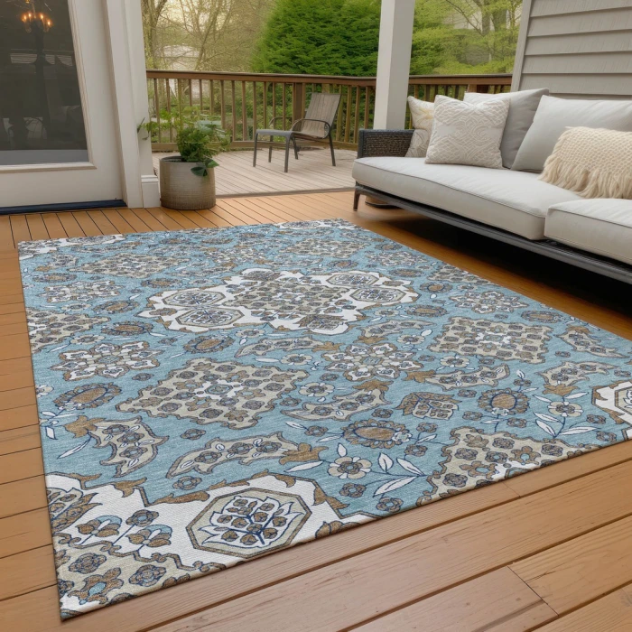 Addison Rugs Chantille Blue ACN1853 8ft. x 10ft. Rect. Rug