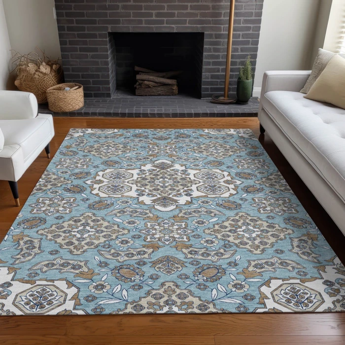 Addison Rugs Chantille Blue ACN1853 8ft. x 10ft. Rect. Rug