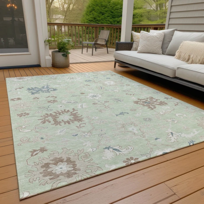 Addison Rugs Chantille Green ACN1854 5ft. x 7ft.6in. Rect. Rug