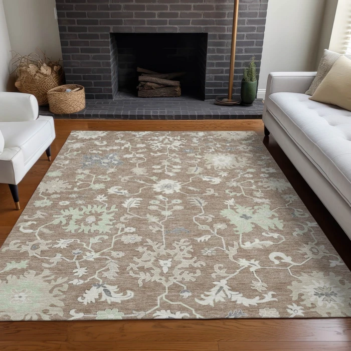 Addison Rugs Chantille Brown ACN1854 5ft. x 7ft.6in. Rect. Rug