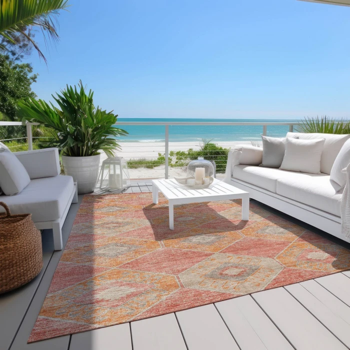 Addison Rugs Chantille Orange ACN1857 9ft. x 12ft. Rect. Rug