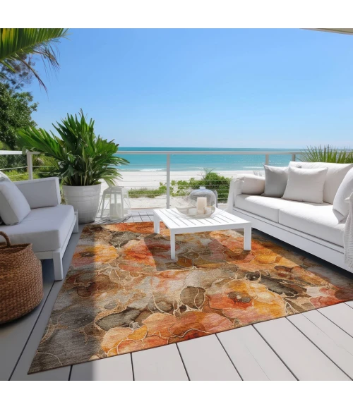 Addison Rugs Chantille Orange ACN1859 9ft. x 12ft. Rect. Rug