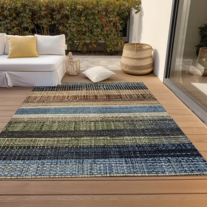 Addison Rugs Chantille Blue ACN1873 8ft. x 10ft. Rect. Rug