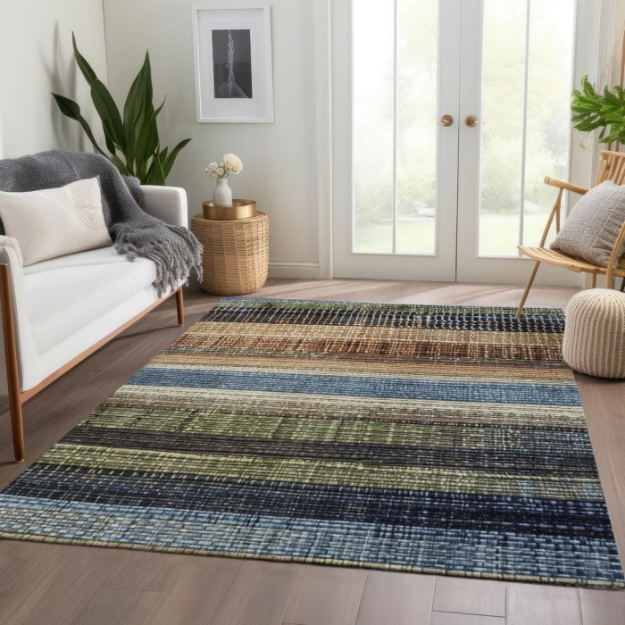 Addison Rugs Chantille Blue ACN1873 8ft. x 10ft. Rect. Rug