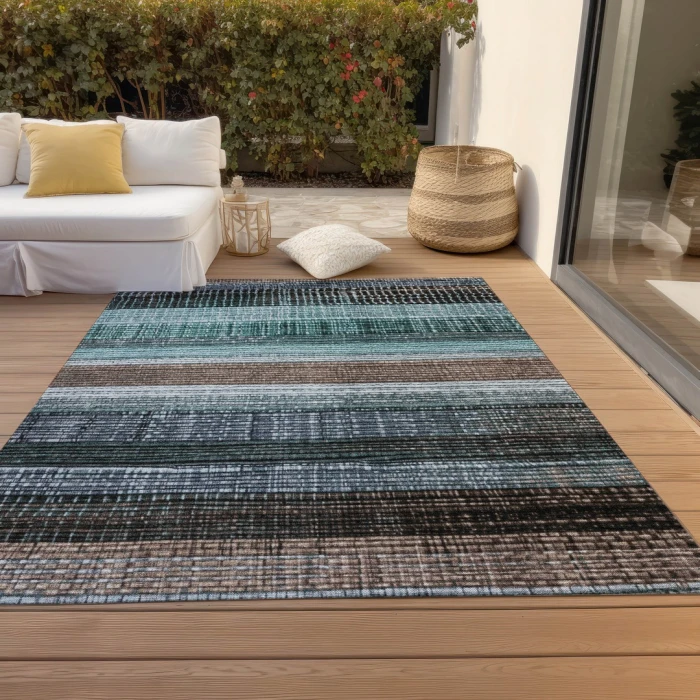 Addison Rugs Chantille Teal ACN1873 5ft. x 7ft.6in. Rect. Rug