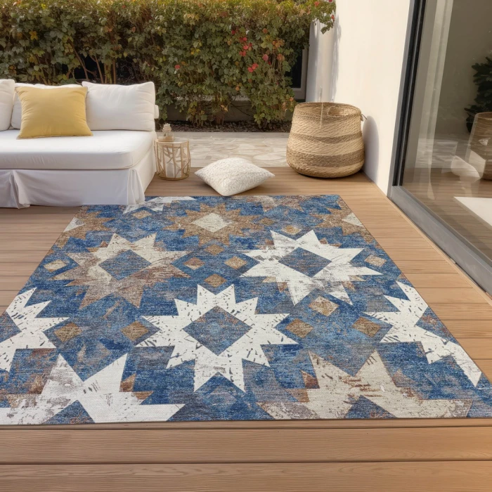 Addison Rugs Chantille Blue ACN1879 5ft. x 7ft.6in. Rect. Rug