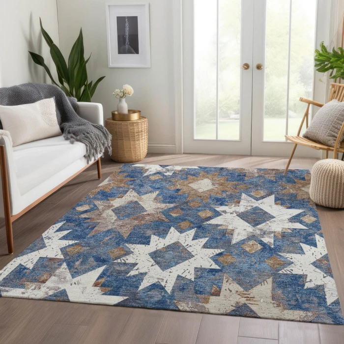 Addison Rugs Chantille Blue ACN1879 5ft. x 7ft.6in. Rect. Rug