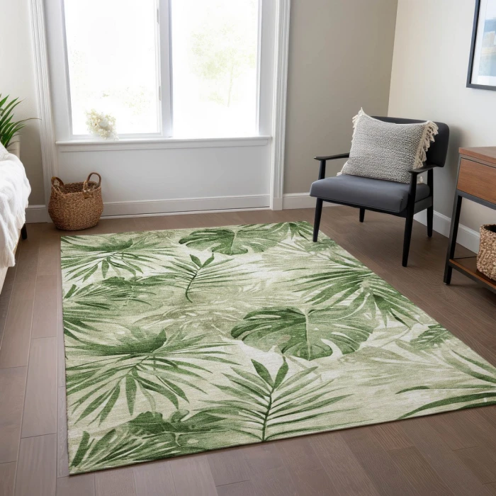 Addison Rugs Chantille Green ACN1886 9ft. x 12ft. Rect. Rug