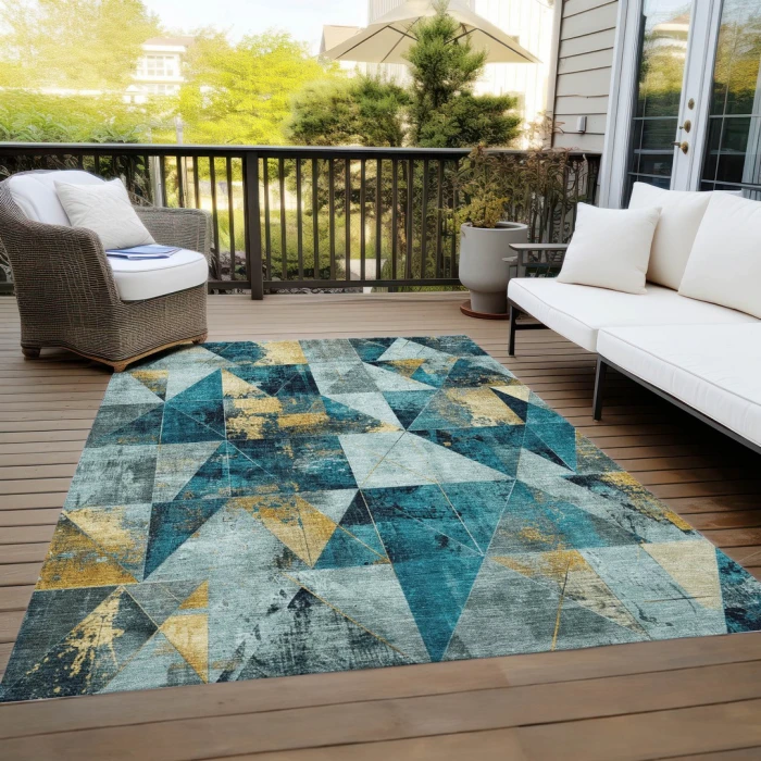 Addison Rugs Chantille Teal ACN1888 5ft. x 7ft.6in. Rect. Rug