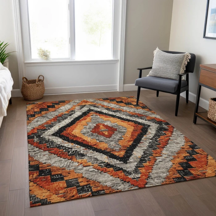 Addison Rugs Chantille Orange ACN1890 5ft. x 7ft.6in. Rect. Rug