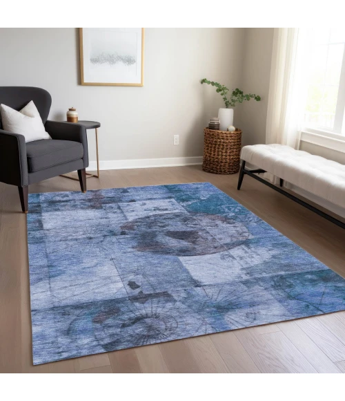Addison Rugs Chantille Blue ACN1905 8ft. x 10ft. Rect. Rug