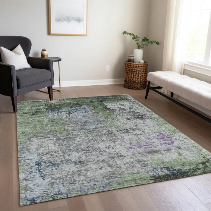 Addison Rugs Chantille Green ACN1911 5ft. x 7ft.6in. Rect. Rug