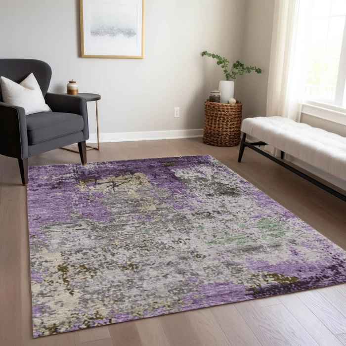 Addison Rugs Chantille Purple ACN1911 9ft. x 12ft. Rect. Rug