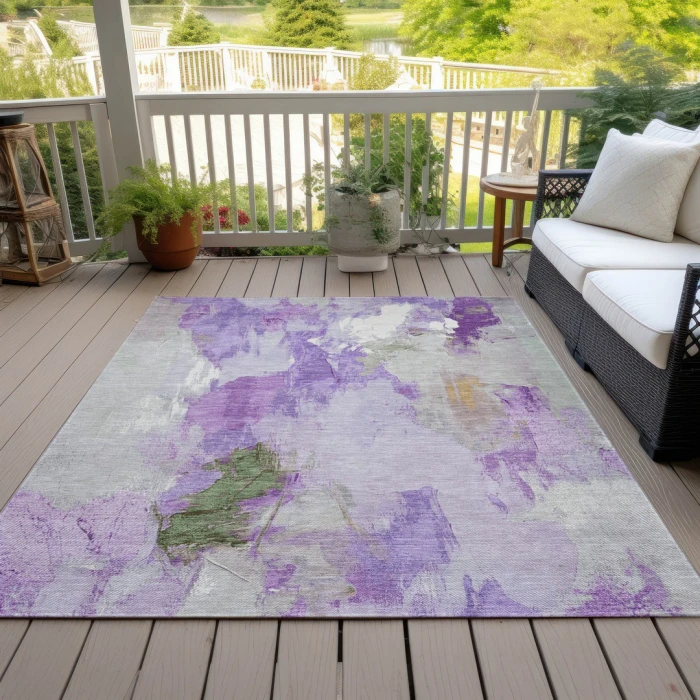 Addison Rugs Chantille Purple ACN1914 5ft. x 7ft.6in. Rect. Rug