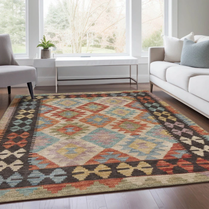 Addison Rugs Chantille Orange ACN1915 9ft. x 12ft. Rect. Rug