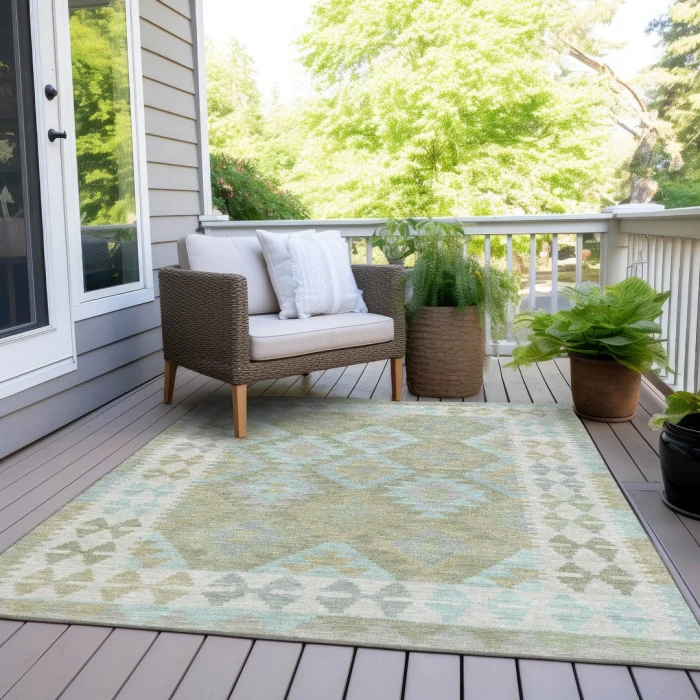 Addison Rugs Chantille Green ACN1915 5ft. x 7ft.6in. Rect. Rug