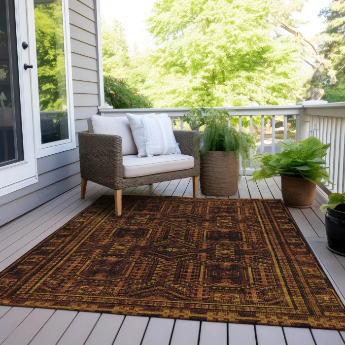 Addison Rugs Chantille Orange ACN1920 9ft. x 12ft. Rect. Rug