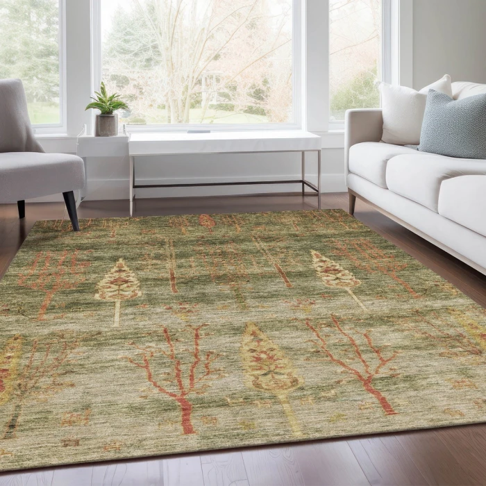 Addison Rugs Chantille Green ACN1922 5ft. x 7ft.6in. Rect. Rug