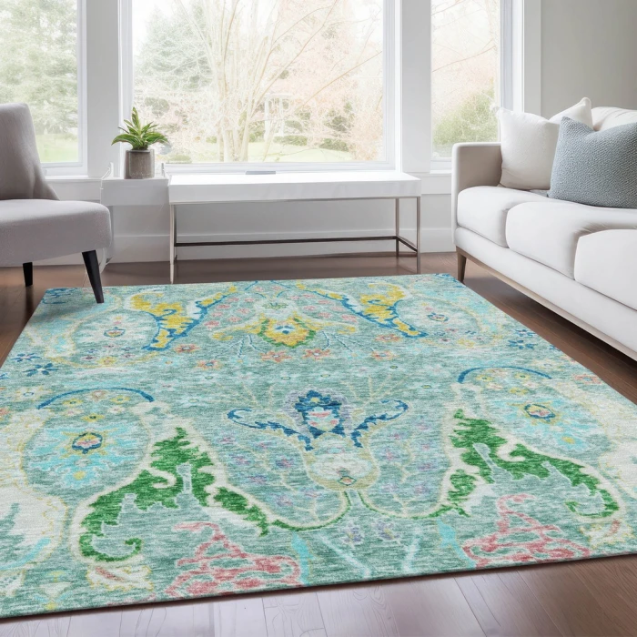 Addison Rugs Chantille Teal ACN1932 5ft. x 7ft.6in. Rect. Rug