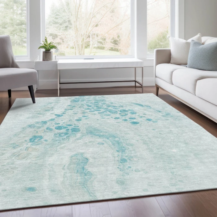 Addison Rugs Chantille Teal ACN1935 9ft. x 12ft. Rect. Rug