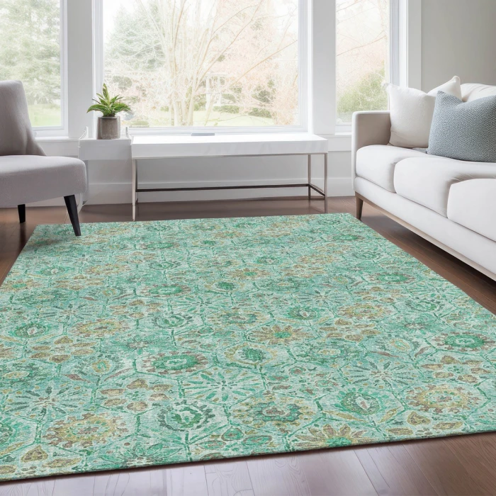 Addison Rugs Chantille Teal ACN1938 8ft. x 10ft. Rect. Rug