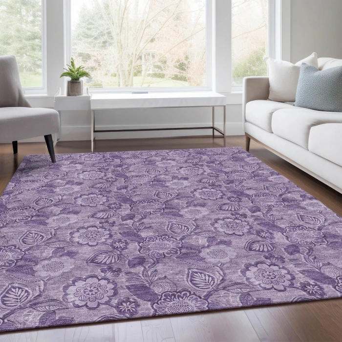 Addison Rugs Chantille Purple ACN1939 5ft. x 7ft.6in. Rect. Rug