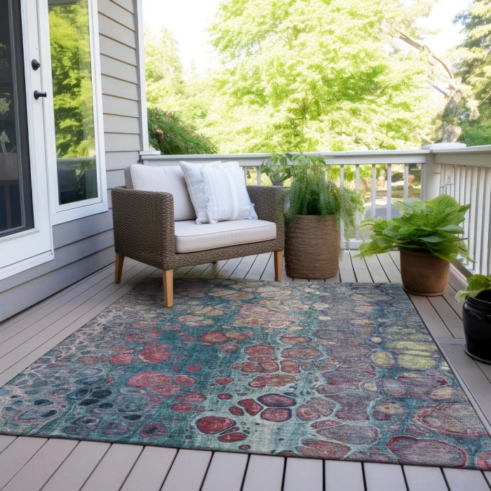 Addison Rugs Chantille Teal ACN1940 5ft. x 7ft.6in. Rect. Rug