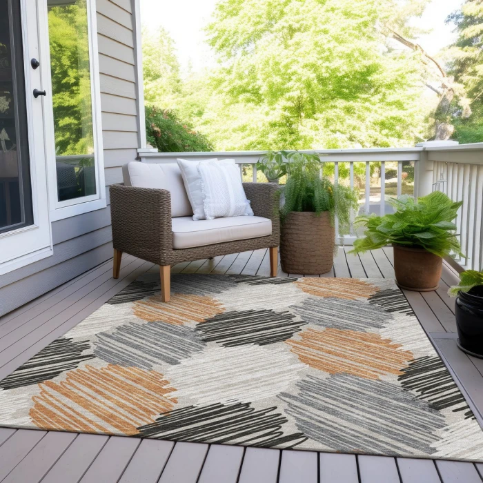 Addison Rugs Chantille Orange ACN1942 5ft. x 7ft.6in. Rect. Rug